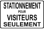 Stationnement visiteurs interdit